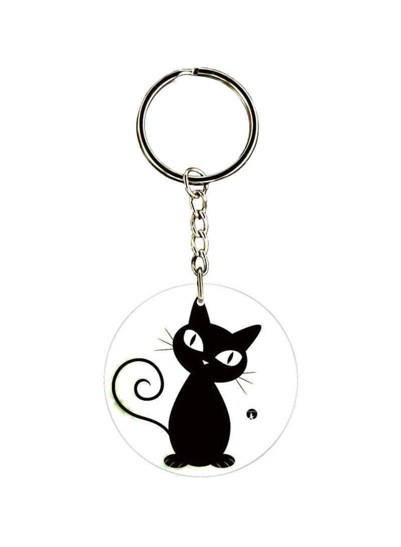 RKN Cat Printed Keychain