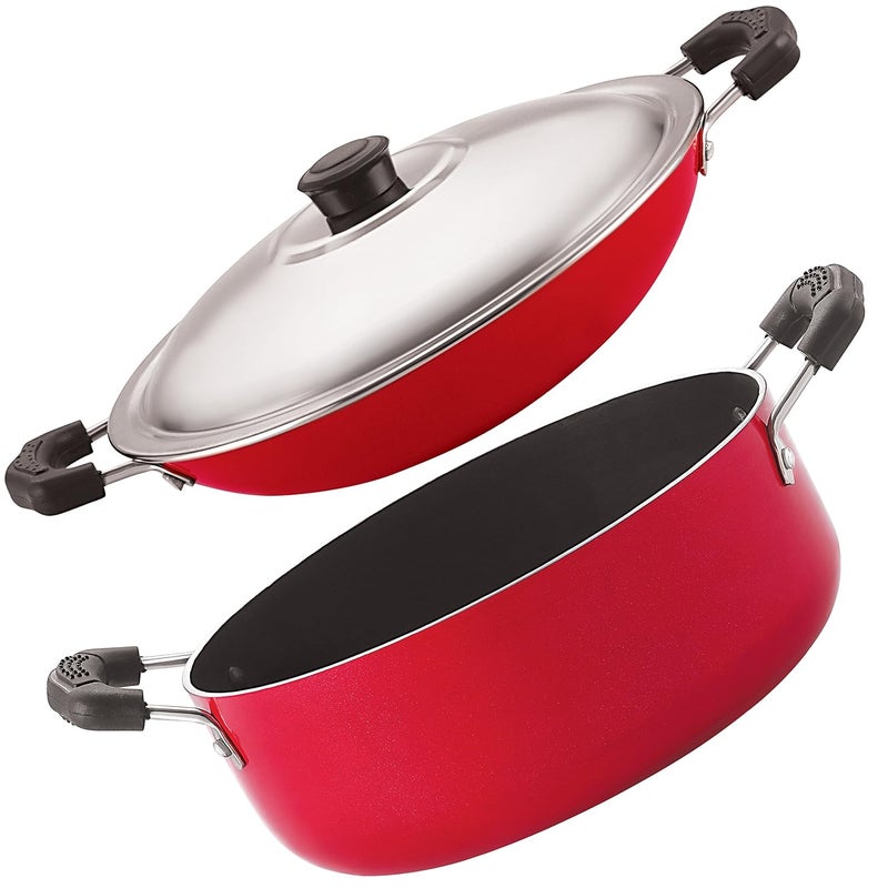 Nirlon Nirlon Non-Stick Coated Aluminium Appachatti and Casserole Combo Cookware Set - Image 1