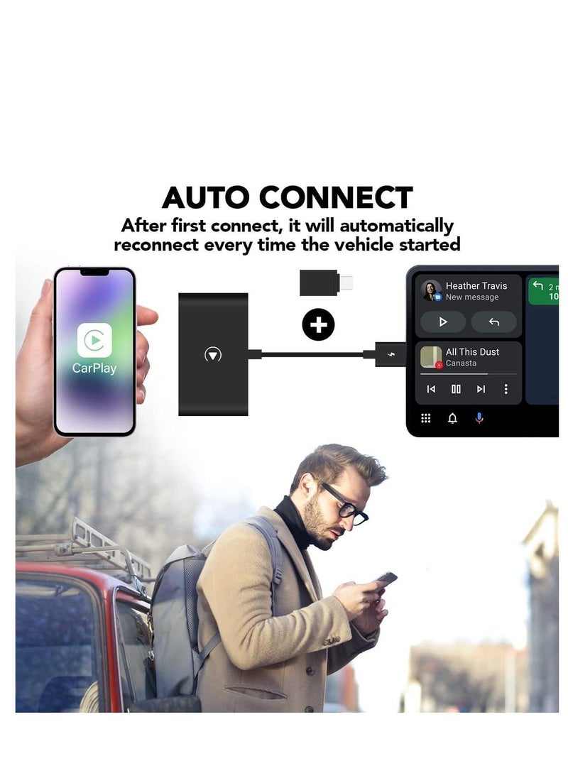 Showday - Wireless Carplay Adapter Apple Carplay Wireless Adapter Convert Wired to Wireless CarPlay Dongle for Wireless Control Plug & Play Fit for Cars from 2015 & iPhone - Image 1