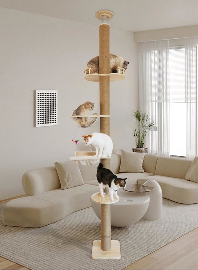 TQEW Bedoo cat Replacement Scratching Sisal Post Length 11.8in30cm Tree Scratching Post Extension Post with M10 Screw Replacement Scratching Post Part - Image 5