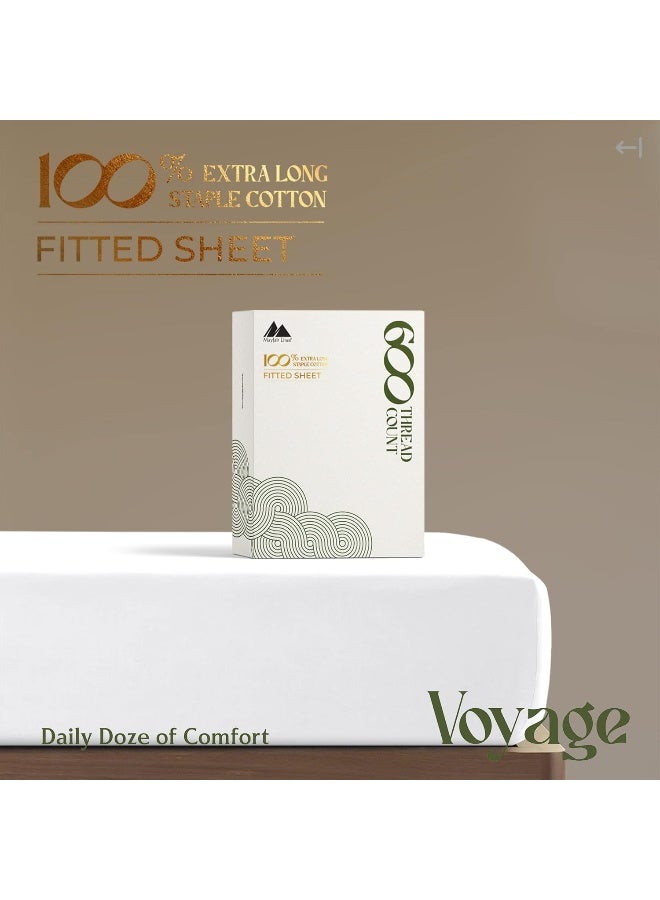Mayfair Linen Premium Hotel Quality 1-Piece 100% Cotton Fitted Sheet - Image 4