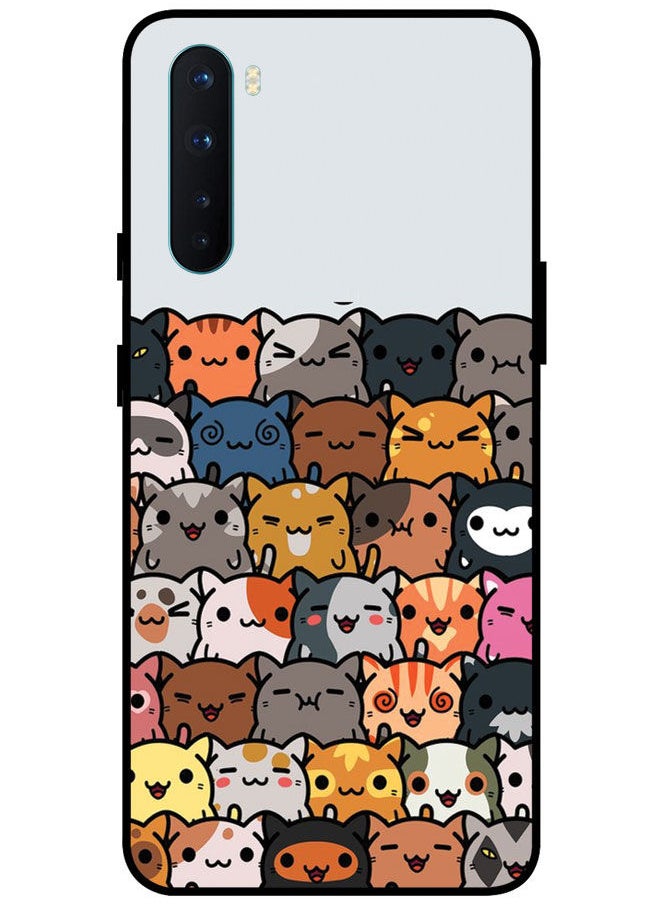 EYE CATCH - Protective Case Cover For OnePlus Nord Smart Series Printed Protective Case Cover for OnePlus Nord Cats - Image 1