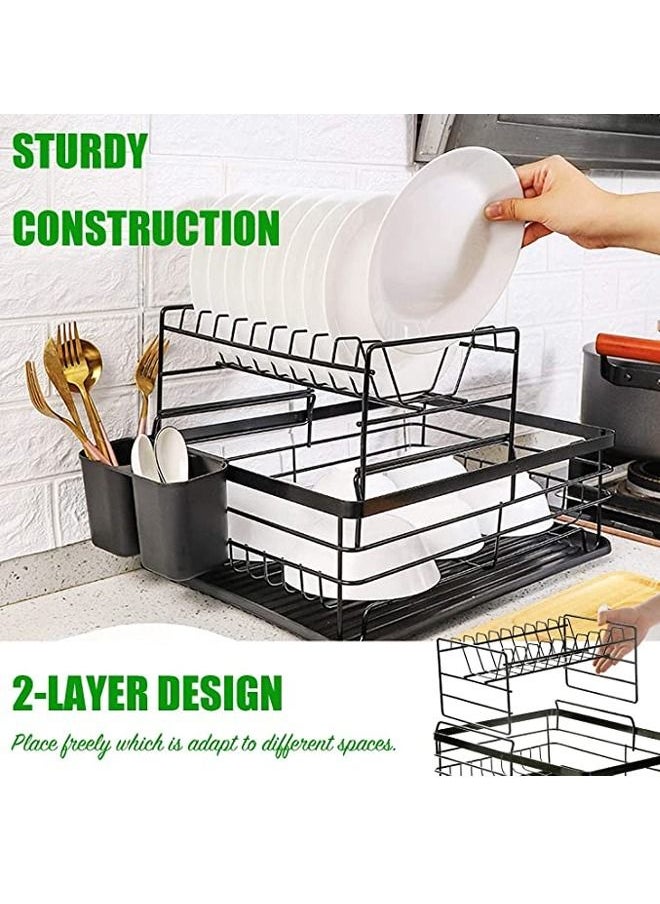 NKX Double Layer Dish Drying Drainer Rack  - Image 3