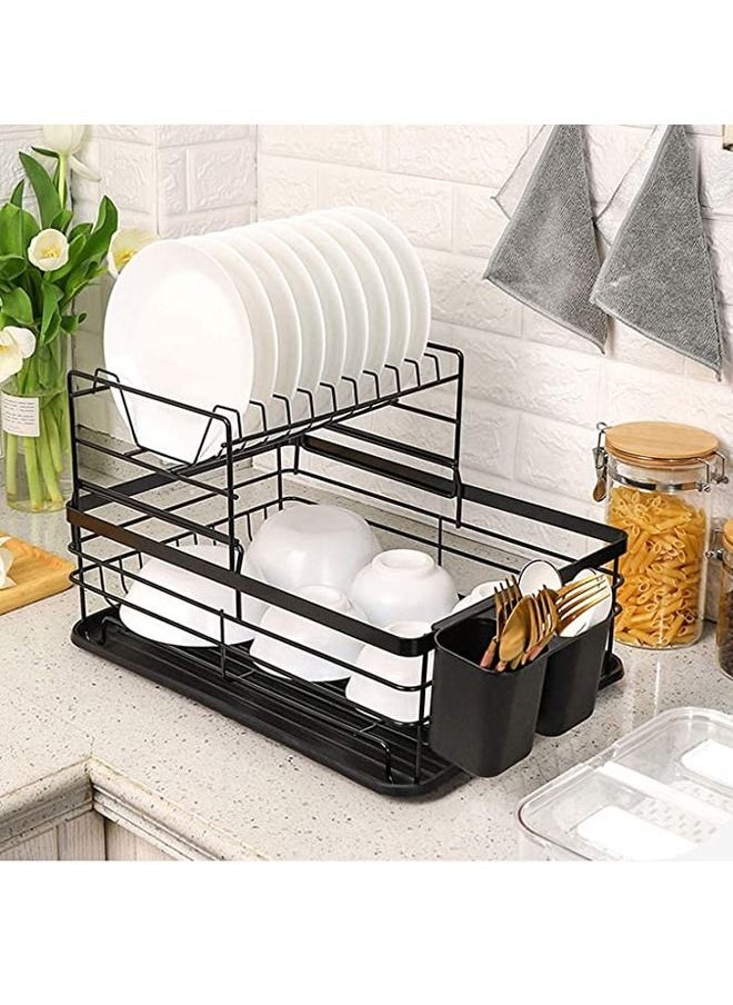 NKX Double Layer Dish Drying Drainer Rack  - Image 1