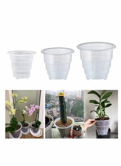 Generic Crystal Orchid Plant Pot with Breathable Design for Optimal Aeration and Drainage in Multiple Sizes  - Image 1