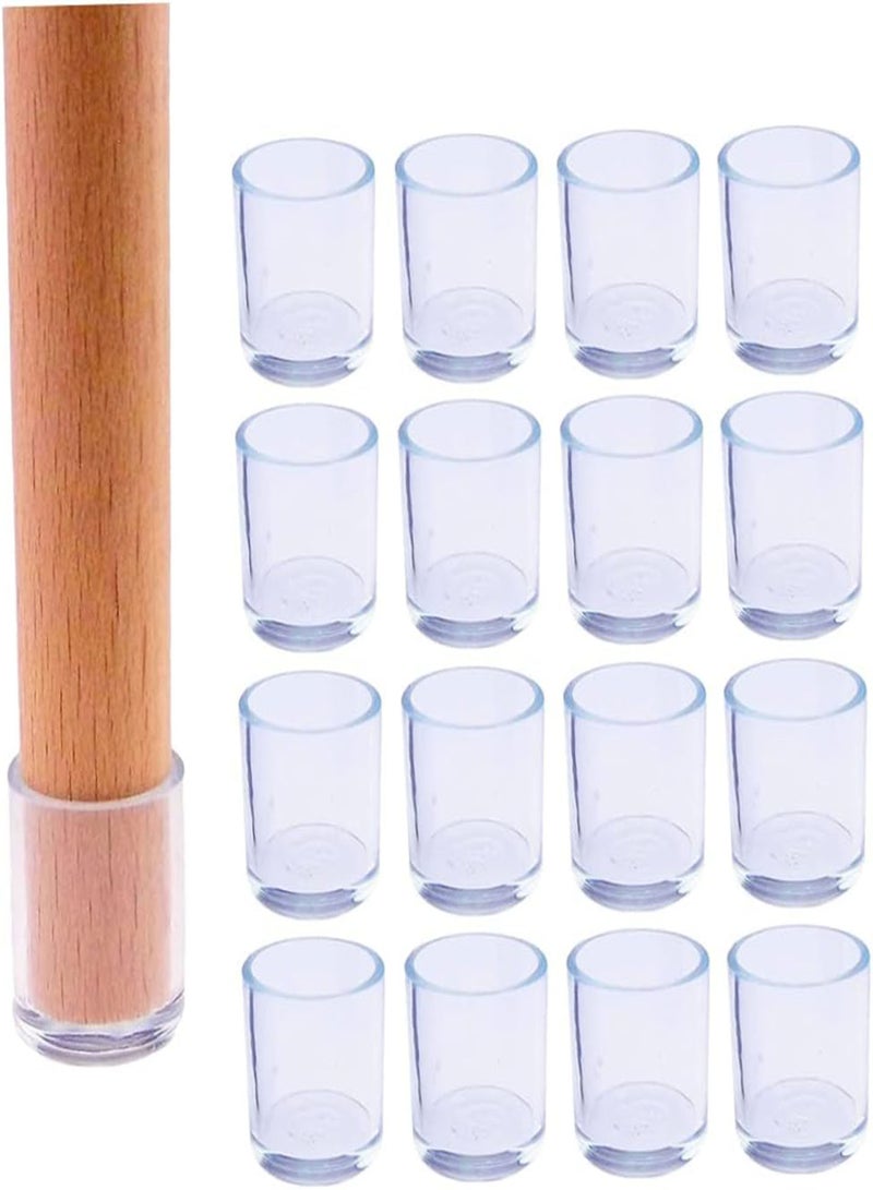 GGOOT Protective Caps for Chair Legs, Chair Leg Caps, Silicone Chair Leg Protectors, Chair Socks, Chair Gliders, Chair Caps Round, Rubber Feet, Foot Caps for Garden Chairs (silicone, Diameter 20 Mm) 16pcs, - Image 5