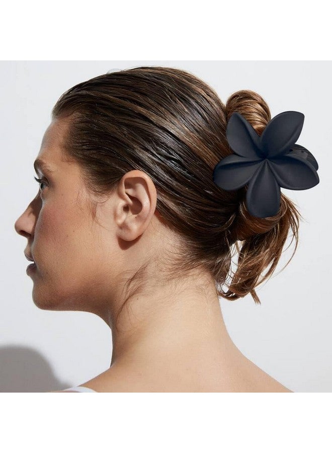 Big Box 4 Hair Claw Clips For Women Girls, Flower Hair Claw Clips For Thin/Medium Thick Hair, Women Hair Jaw Clips Matte Octopus Clip Nonslip Spider Clip,4 Pcs, Brown - Image 2