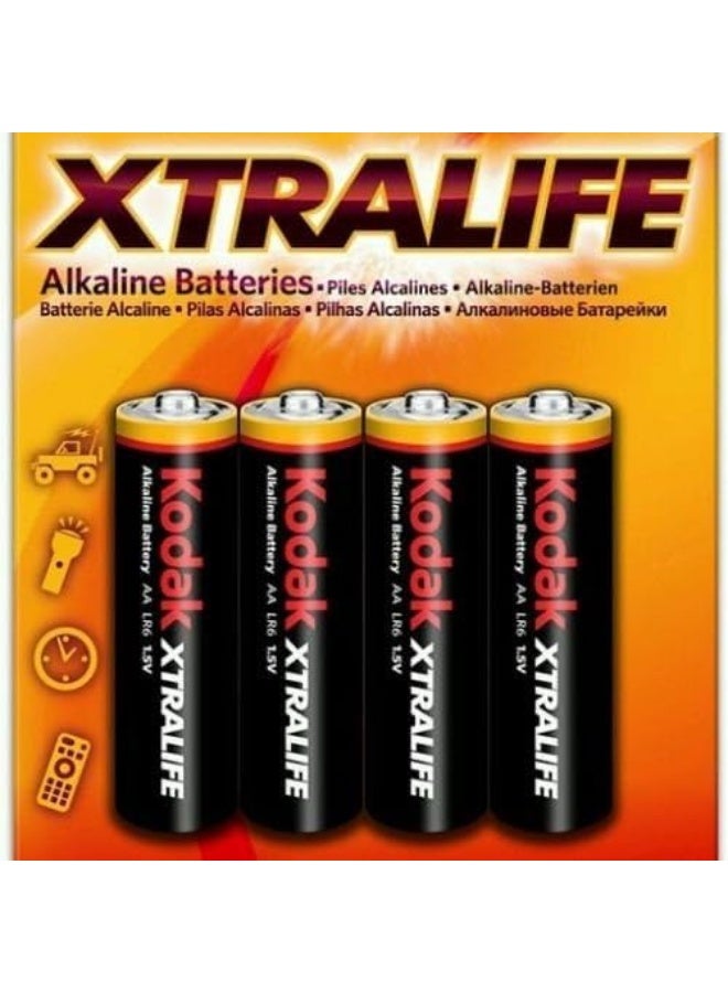 Kodak Xtralife Alkaline AAA 1.5 V Battery- Pack of 4 Pcs - Image 3