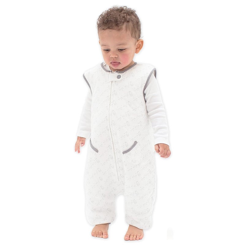 Tealbee Tealbee DREAMSUIT Toddler Sleep Sack with Feet 3T 4T 12 TOG Lightweight Baby Wearable Blanket for Walkers Rayon made from Bamboo Organic Cotton Sleeping Bag Love Milk