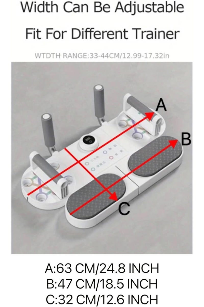 MONOGUE Push Up fitness Board Multi-Functional Timer Plank Support & Muscle Training System with Non-Slip Handles - Image 2