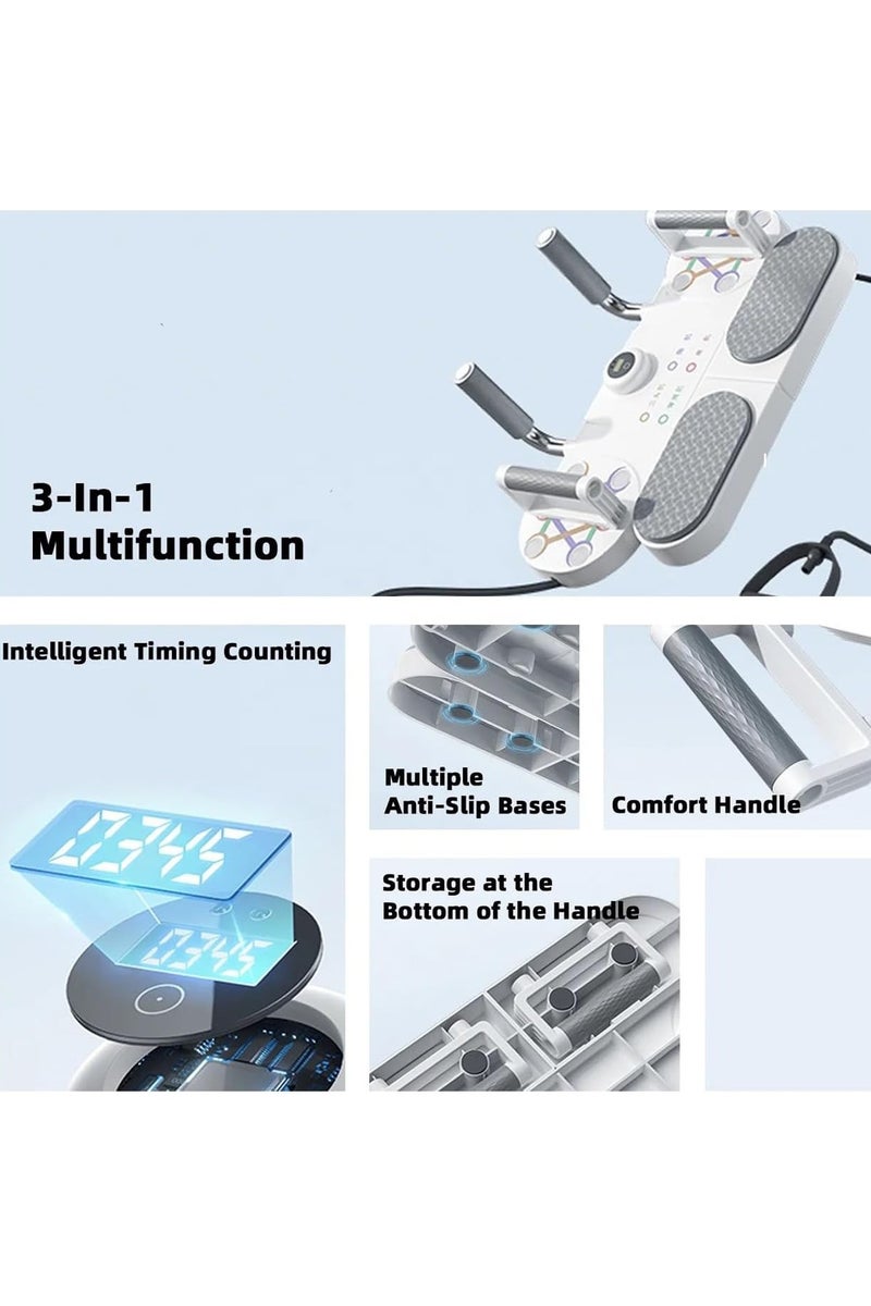 MONOGUE Push Up fitness Board Multi-Functional Timer Plank Support & Muscle Training System with Non-Slip Handles - Image 5