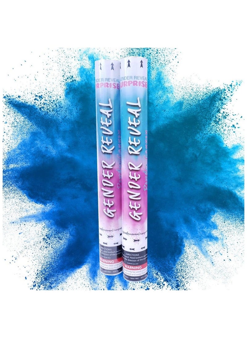 صندوق العاب مجموعة خراطيم البودرة المفاجئة للكشف عن الجنس، مقاس 40.64 سم لحفلة استقبال المولود الجديد باللون الأزرق - Image 4