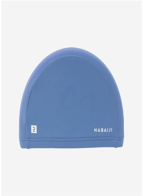 NABAIJI by DECATHLON, Kids Swimming Cap Plain Fabric Blue