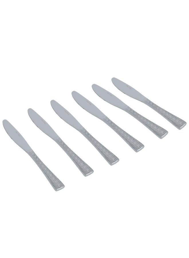 السيف  طقم ملاعق فولاذية 24 قطعة فضية محفورة - Image 3