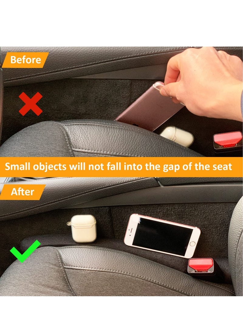 KASTWAVE Car Seat Gap Filler Pad Car SUV Truck Fit Organizer Fill The Gap Between Seat for All Vehicles Stop Dropping Things 2PCS Black - Image 5