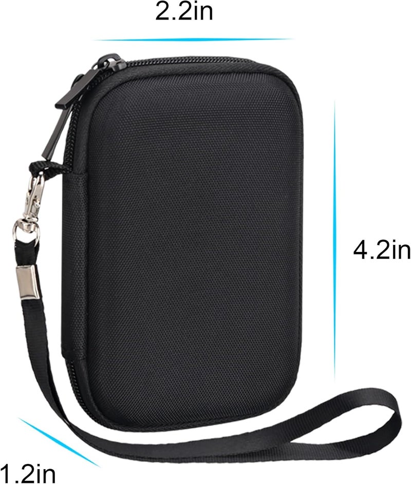 Lacdo Hard Carrying Case for SanDisk Extreme Portable External SSD SDSSDE60 SDSSDE61 250GB 500GB 1TB 2TB 4TB USB-C Solid State Drive EVA Shockproof Water Repellent Protective Storage Travel Bag, Black - Image 5