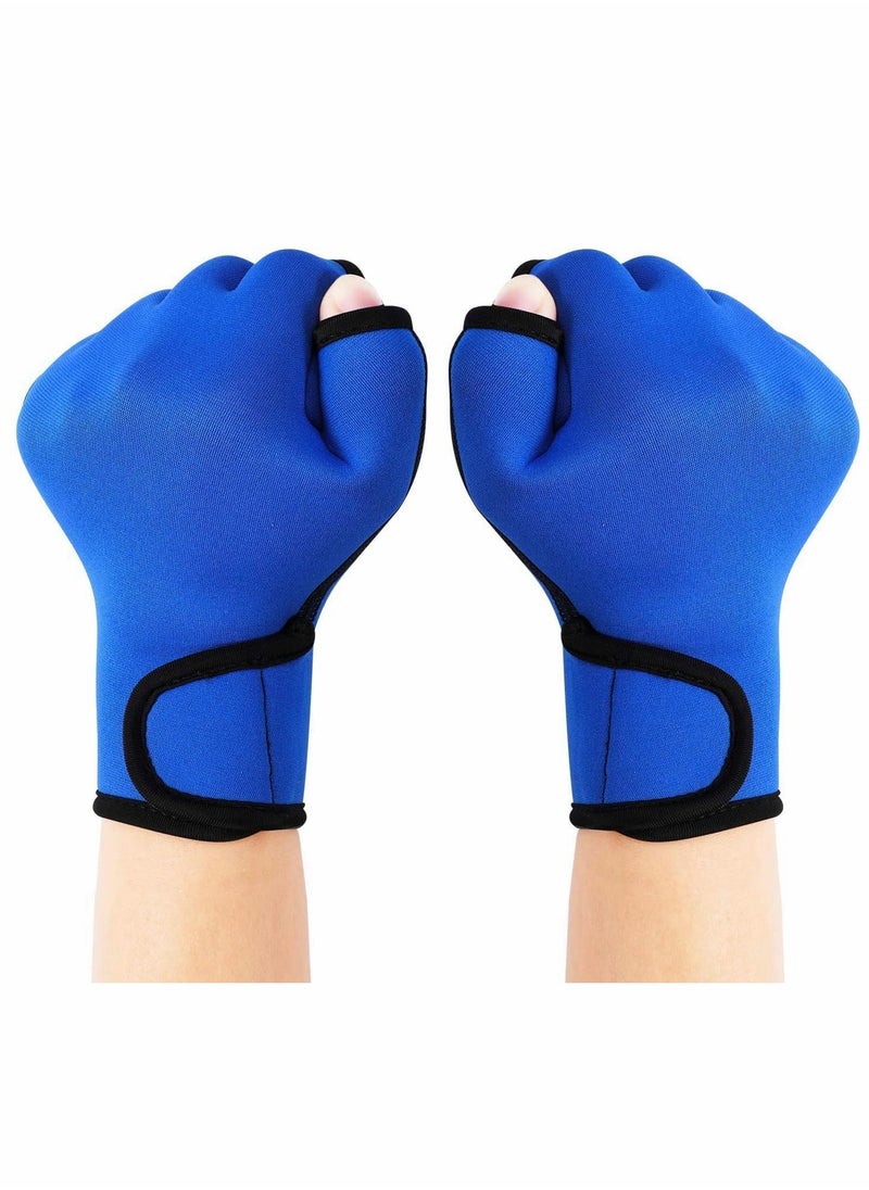 Excefore - 2 Pairs Aquatic Gloves for Helping Upper Body Resistance, Webbed Swim Gloves Well Stitching, No Fading, Sizes for Men Women Adult Children Aquatic Fitness Water Resistance Training - Image 1