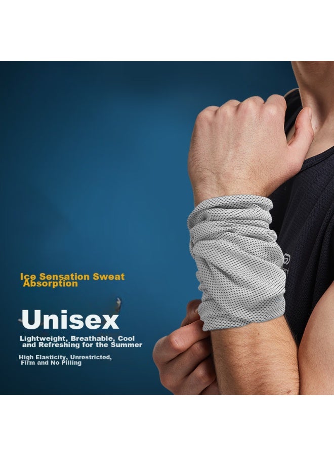 NAILEKESI N Nailekesi N Fitness Sports Sweat Towel For Men, Sweat-absorbing Wristband, Breathable Quick-drying Running Ice Silk Badminton Cooling Wrist Guard - Image 1