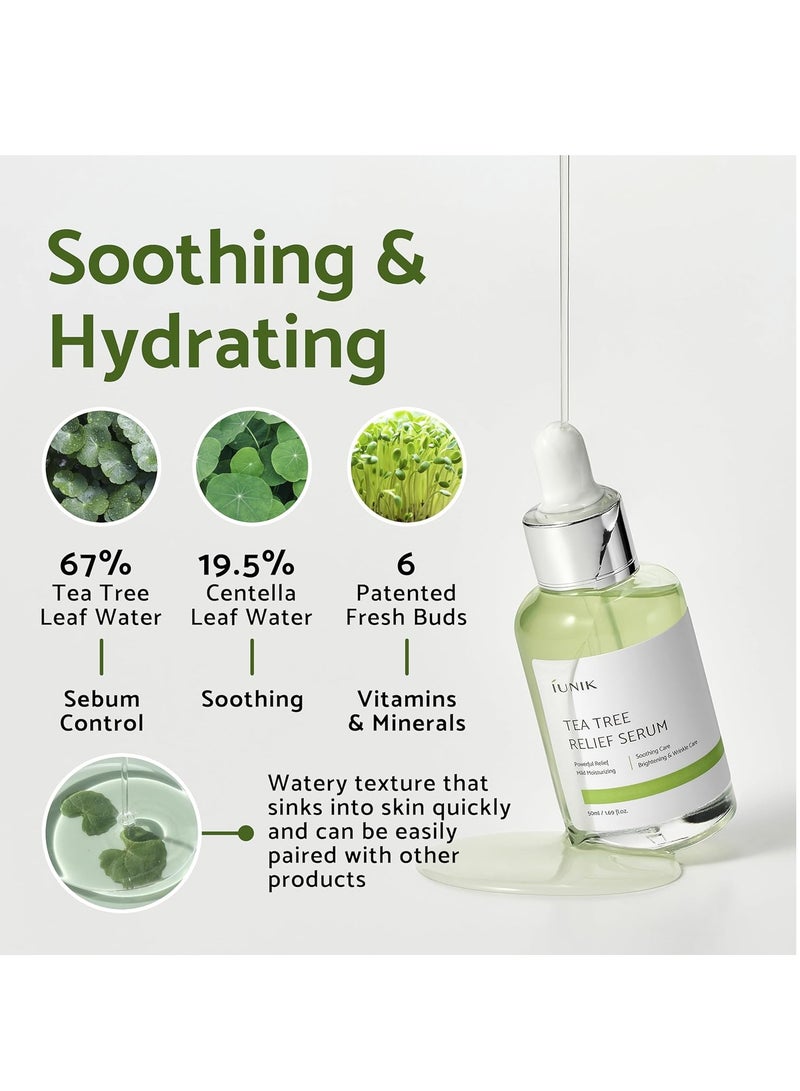 iUNIK Tea Tree Relief Serum 50ml - Image 3