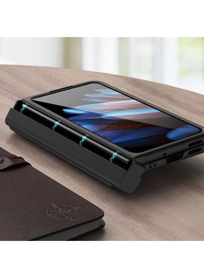 اس-توب جراب لهاتف OPPO Find N2 Macaron جراب هاتف بتغطية كاملة ومفصلة مغناطيسية مع فتحة للقلم - Image 4