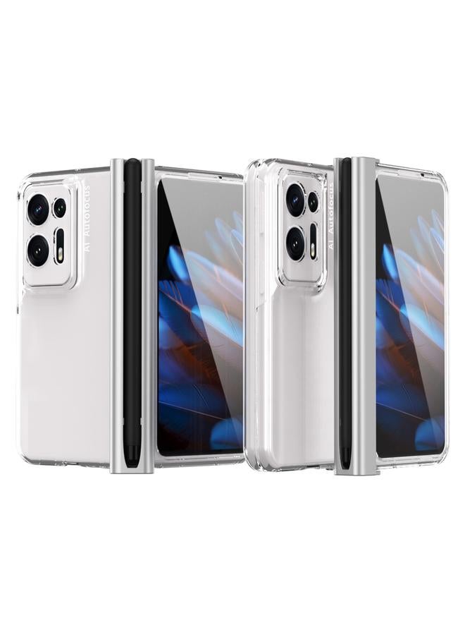 اس-توب جراب لهاتف OPPO Find N2 Macaron جراب هاتف بتغطية كاملة ومفصلة مغناطيسية مع فتحة للقلم - Image 1