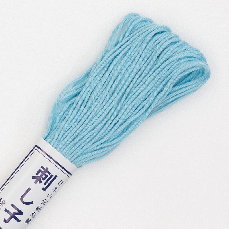 Olympus Sashiko 20m Skein Light Blue thread - Image 1