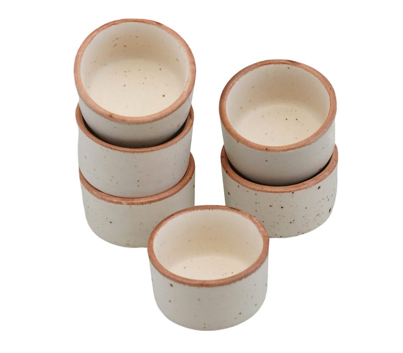 Freakway Ceramic Classic Bowl - 40ml, Set of 6, Off-White - Image 2