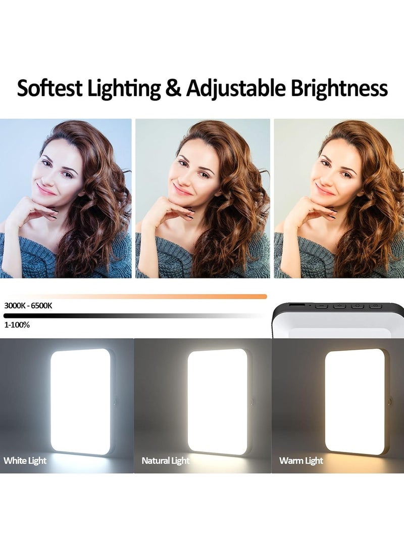 DUSALA Rechargeable Selfie Light & Phone Light Clip for iPhone - Phone LED Light with Adjustable Brightness, Perfect for Selfies, Makeup, TikTok, Live Streaming & Video Conferencing Black - Image 2