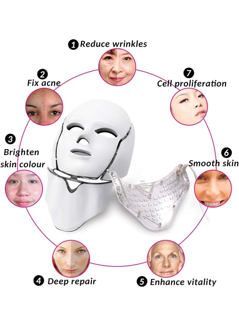 LED Beauty Mask Anti-Wrinkle and Acne Treatment Photon Light for Face and Neck - Image 4