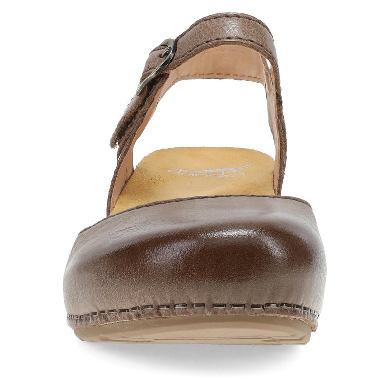Dansko Tiffani Wedge Sandal for Women â€“ Cushioned, Contoured Footbed for All-Day Comfort and Support Brown 9.5-10 M US - Image 4