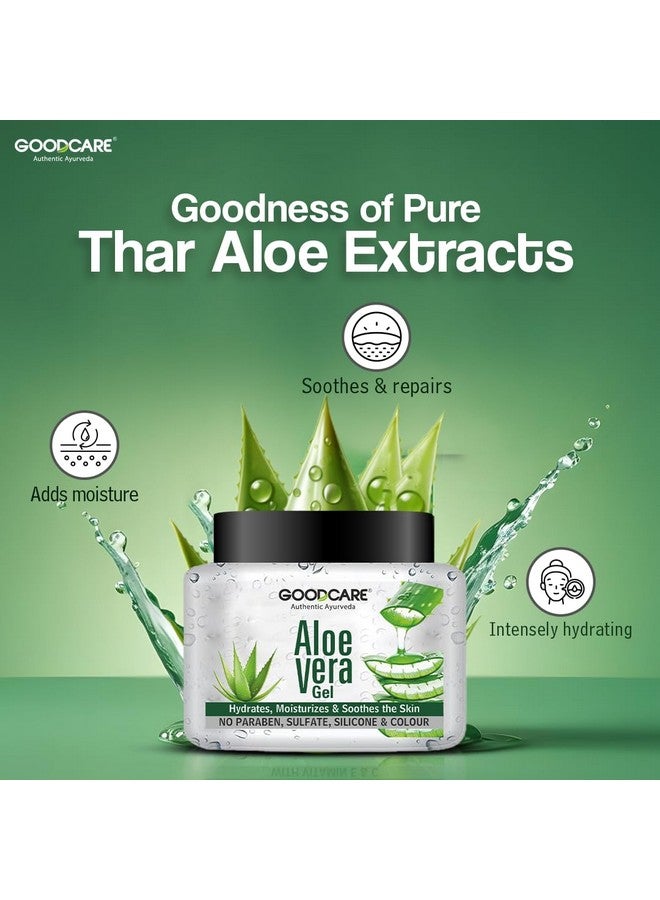 GOOD CARE GOODCARE Pure Aloe Vera Gel For Hair & Skin |Enriched With Vitamin E & C| Multipurpose Gel for Face, Skin & Hair| Hydrating & Soothing| Nourishment in 300gm - Image 4