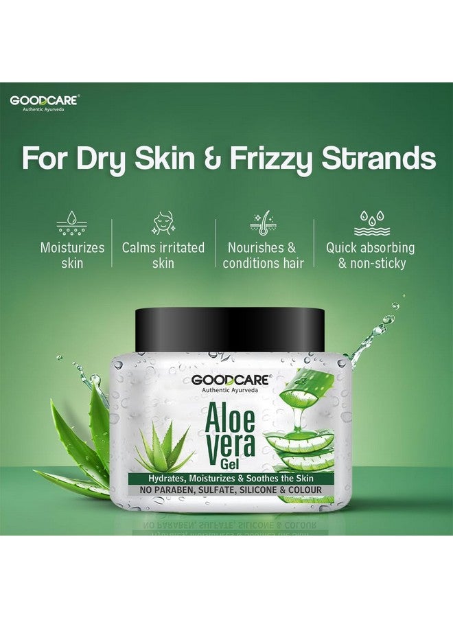 GOOD CARE GOODCARE Pure Aloe Vera Gel For Hair & Skin |Enriched With Vitamin E & C| Multipurpose Gel for Face, Skin & Hair| Hydrating & Soothing| Nourishment in 300gm - Image 3