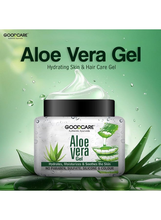 GOOD CARE GOODCARE Pure Aloe Vera Gel For Hair & Skin |Enriched With Vitamin E & C| Multipurpose Gel for Face, Skin & Hair| Hydrating & Soothing| Nourishment in 300gm - Image 2