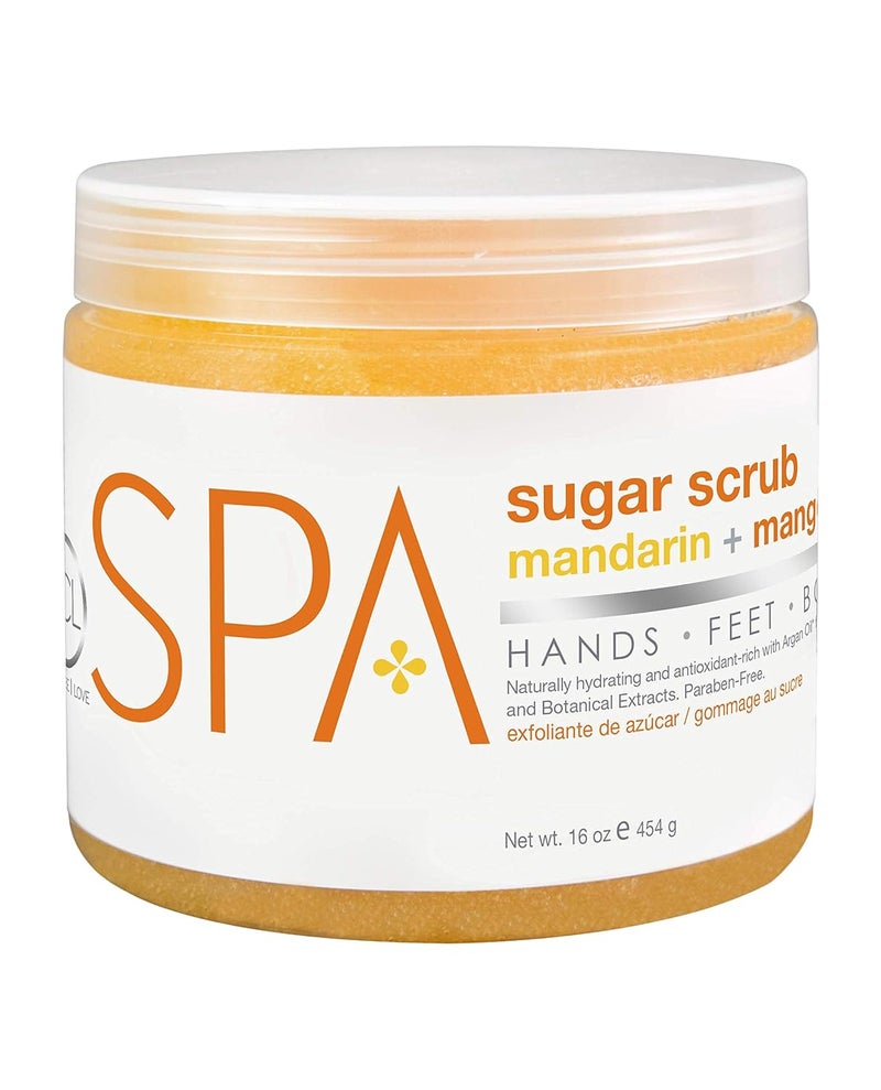 BCL SPA Sugar Scrub Mandarin + Mango, 16 oz