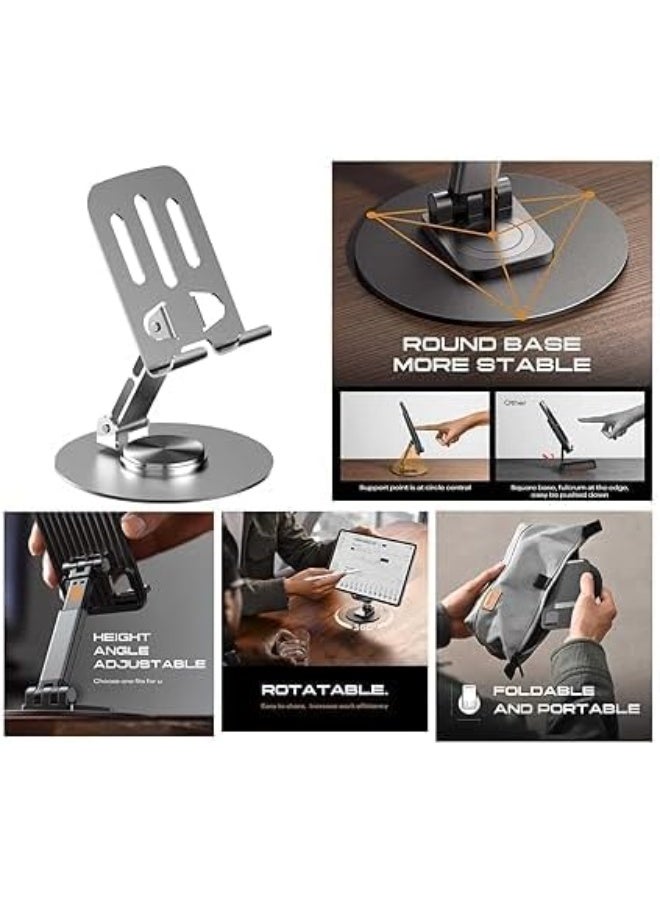 Zm-0113H Foldable Phone Holder for Office and Kitchen, Adjustable Tablet Stand Suitable for All Phones - Image 5
