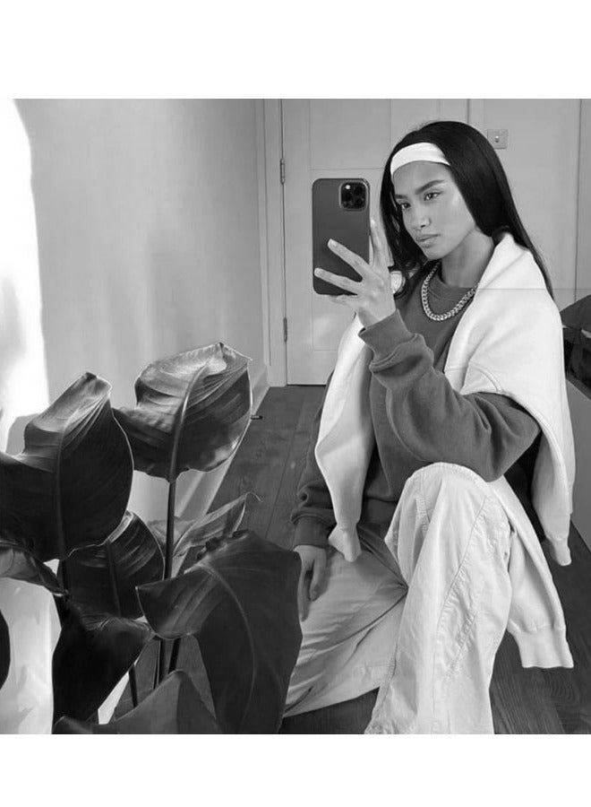 إسكدنيا عصابة رأس مميزة قابلة للتمدد ومريحة عند الارتداء مناسة للرياضين والصالات الرياضة ومانسبة للملابس الكاجول - Image 3