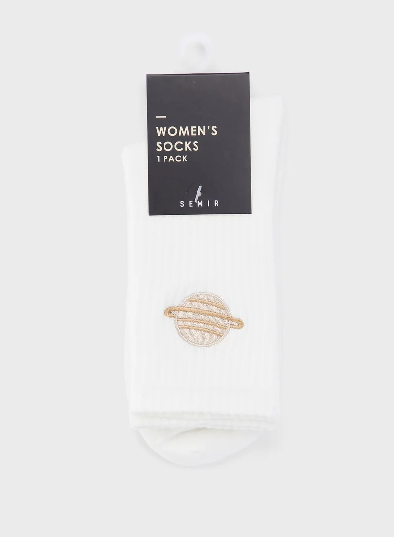 SEMIR Printed Ankle Socks