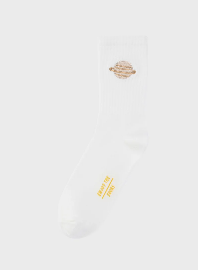 SEMIR Printed Ankle Socks