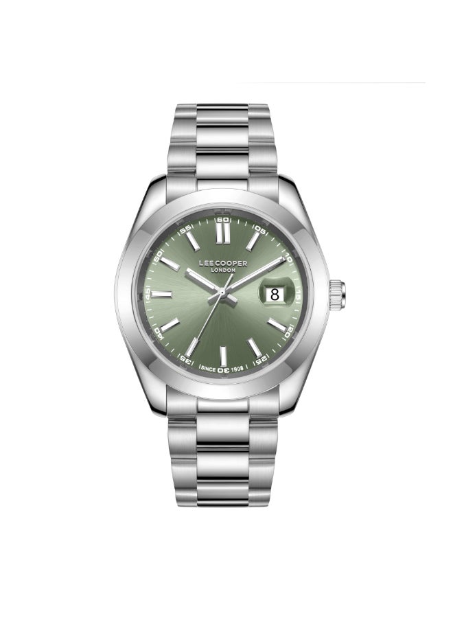 لي كوبر ساعة يد رجالية معدنية بعقارب . -  مم - Image 1