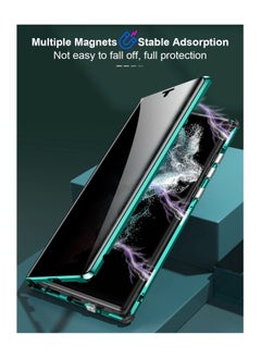 Aookay Privacy Case for Samsung Galaxy S24 Ultra, Magnetic Thin Metal Frame Double Sided Tempered Glass with Camera Cover Shockproof Anti Drop Protection  - Image 4