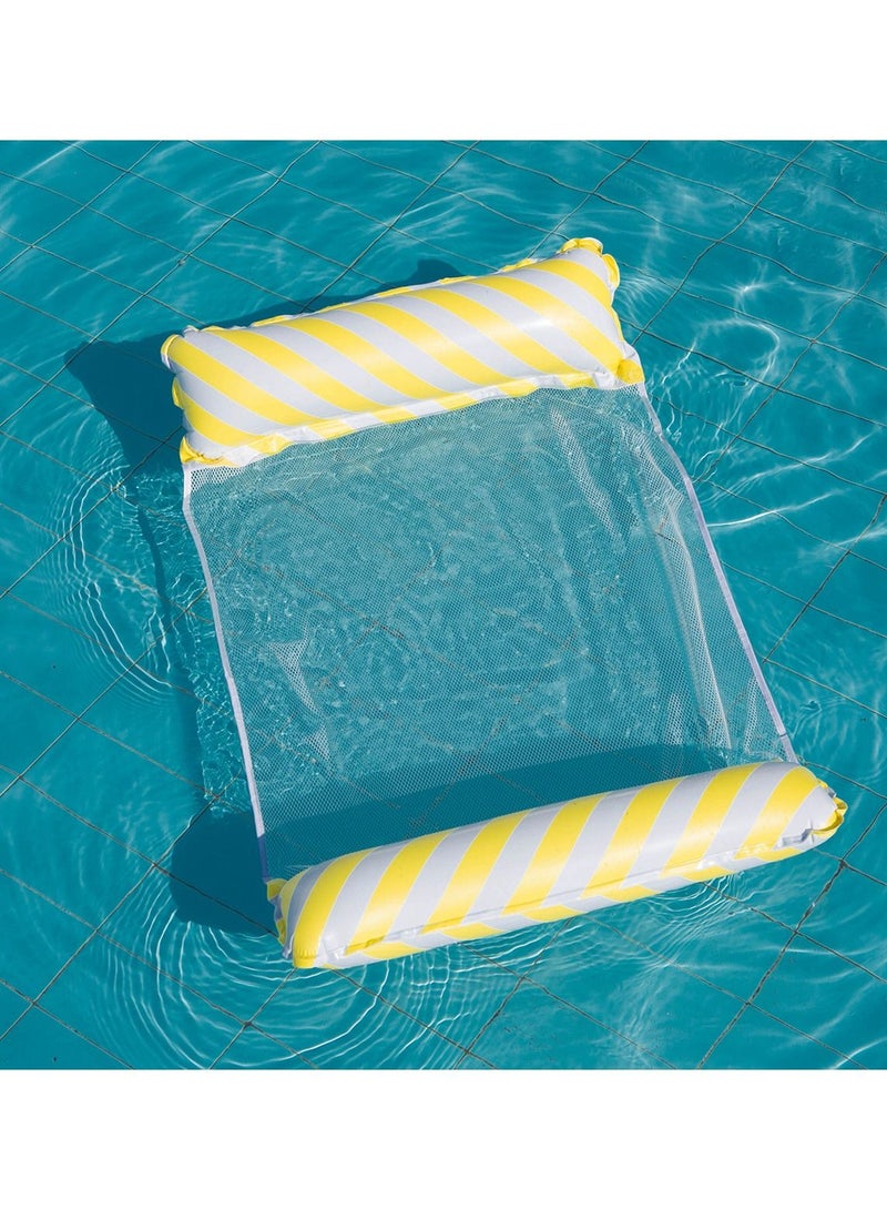 NIBEMINENT 4-in-1 Hammock Inflatable Pool Float, Multi-Purpose Pool Hammock (Saddle, Lounge Chair, Hammock, Drifter) Pool Chair, Portable Water Hammock - Image 1