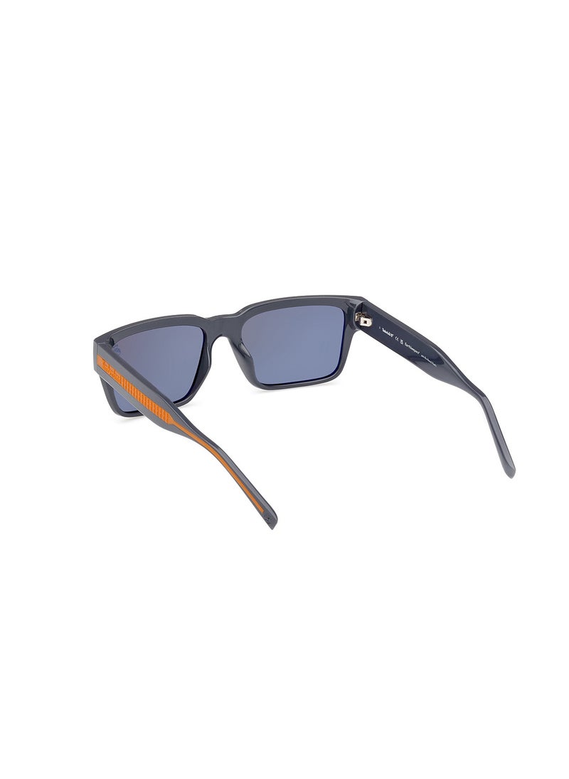 Timberland نظارة شمسية مربعة مستقطبة للرجال - TB9336-H20R56 - مقاس العدسة: 56 مم  - Image 3