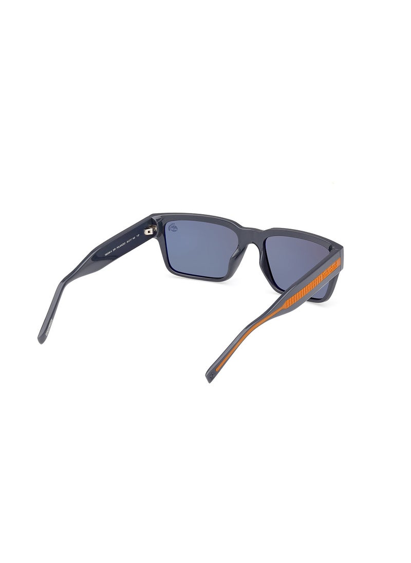 Timberland نظارة شمسية مربعة مستقطبة للرجال - TB9336-H20R56 - مقاس العدسة: 56 مم  - Image 5