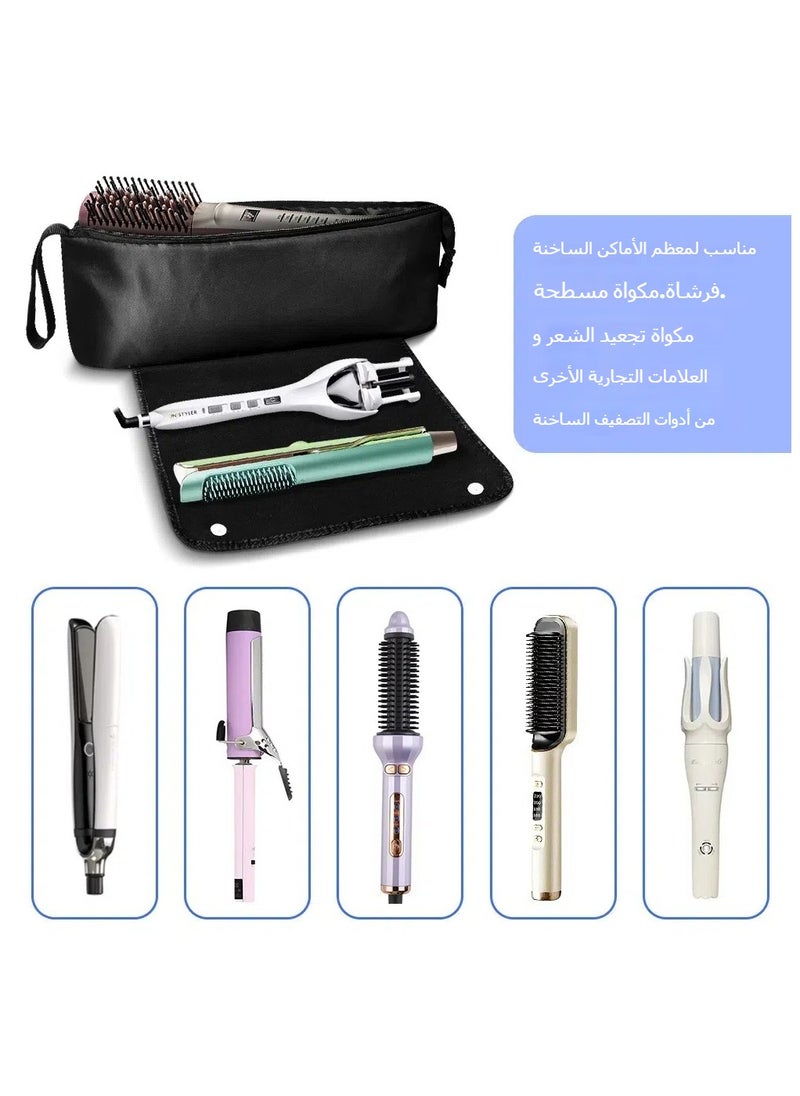 جنرال حقيبة تخزين مسواك الشعر، حقيبة تخزين قرمش الشعر، حقيبة تخزين المكيف للشعر، و حقيبة تخزين أدوات تجميل الشعر. أبعادها 12×15×46 سم.  - Image 2