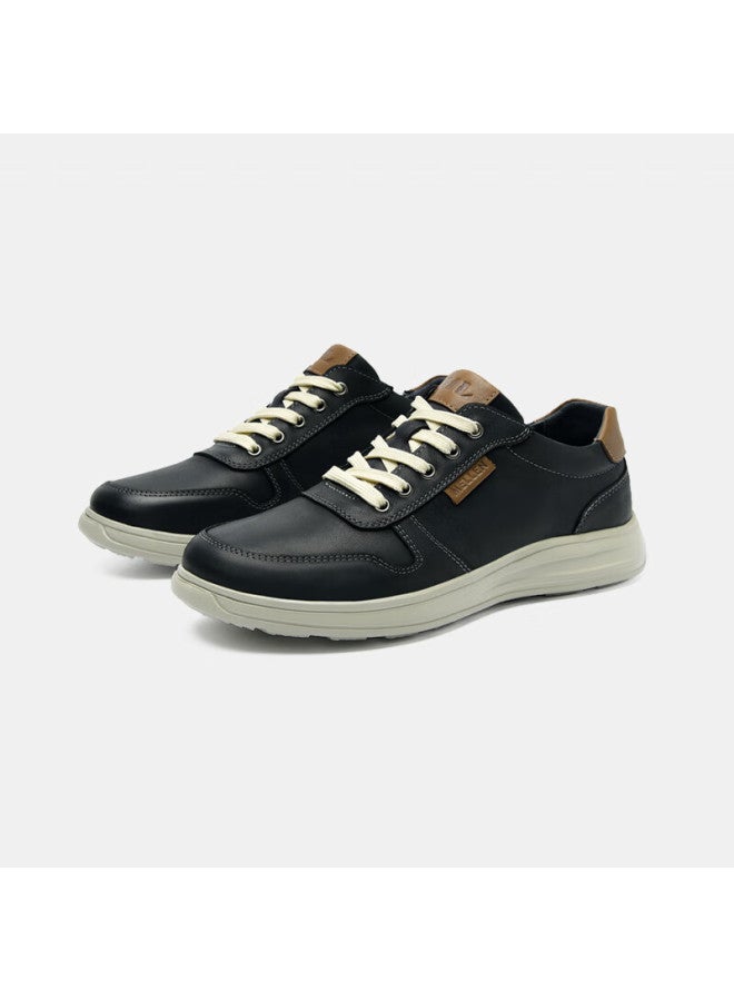 Mellen Retro Color Block Comfortable Wear-resistant Breathable Casual Sneakers Men Ms767591 Black 40 - Image 3