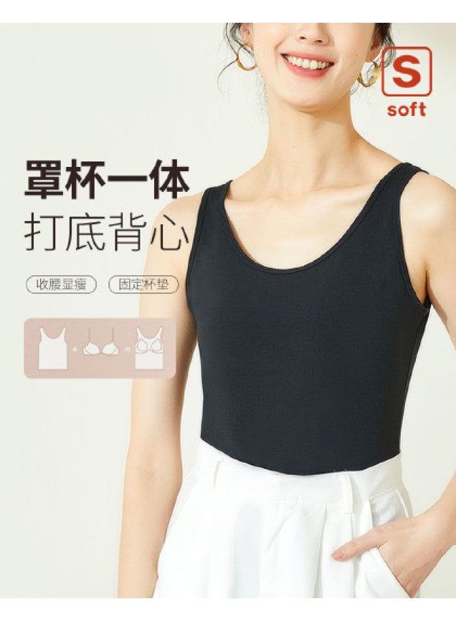 MIIOW Modal Cotton Back-Baring Undershirt With Removable Pads, Wearable As Outerwear, Women'S Camisole For Layering - Image 1