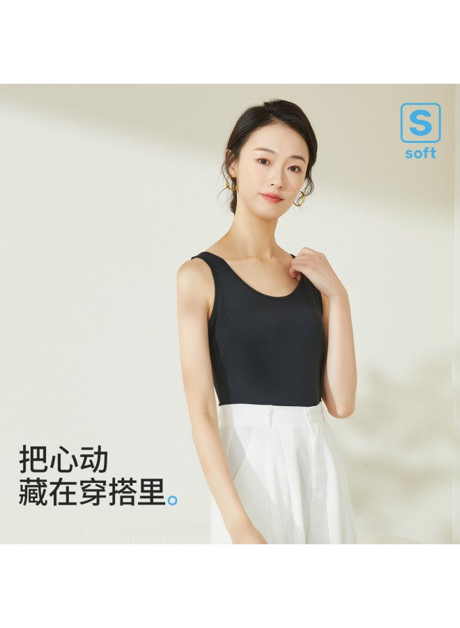 MIIOW Modal Cotton Back-Baring Undershirt With Removable Pads, Wearable As Outerwear, Women'S Camisole For Layering - Image 4