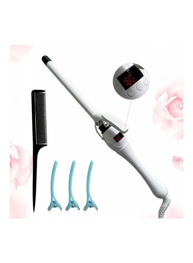 NIBEMINENT Electric Mini Hair Curler With LCD Screen White - Image 3