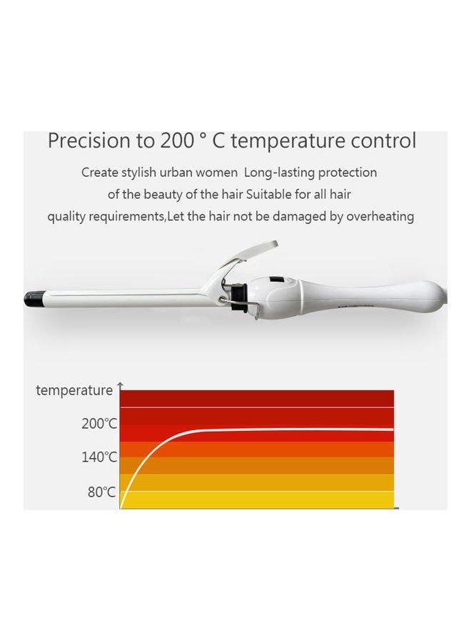 NIBEMINENT Electric Mini Hair Curler With LCD Screen White - Image 4