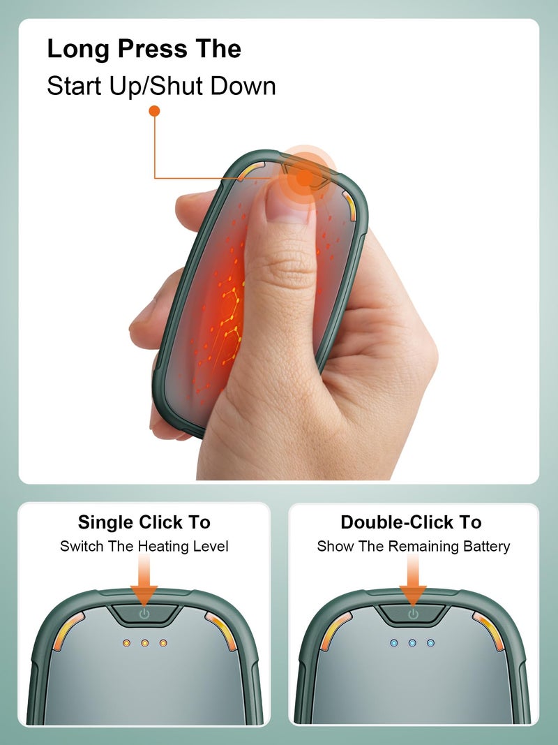 Aililan Hand Warmers Rechargeable 2 Pack  Rechargeable Hand Warmer  Pocket Portable Electric Hand Warmer  Reusable Handwarmers  A Winter Christmas Hand-Warming Gift For Work  Camping  Golf  And Hunting - Image 5